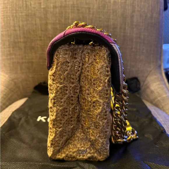 Kurt Geiger London Kensington Rainbow Raffia Crossbody Bag - Picture 5 of 7